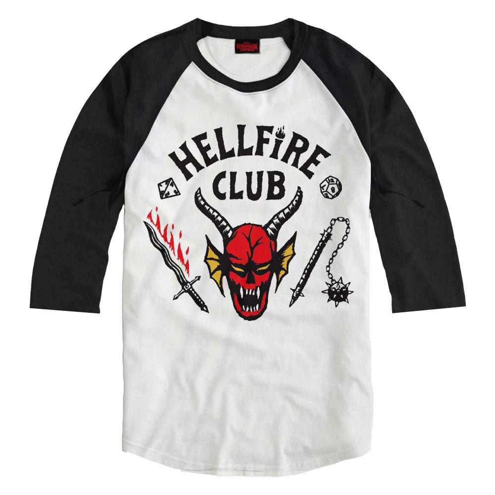 STRANGER THINGS ストレンジャー・シングス (シーズン5 2025年配信決定 ) - HELLFIRE CLUB ラグラン七分袖 / Tシャツ / メンズ - PGS